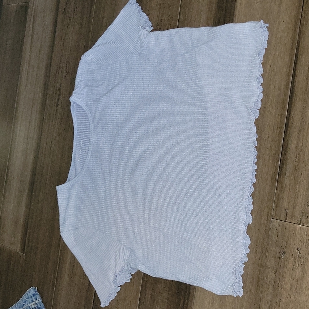 American Eagle Ruffle Shirt